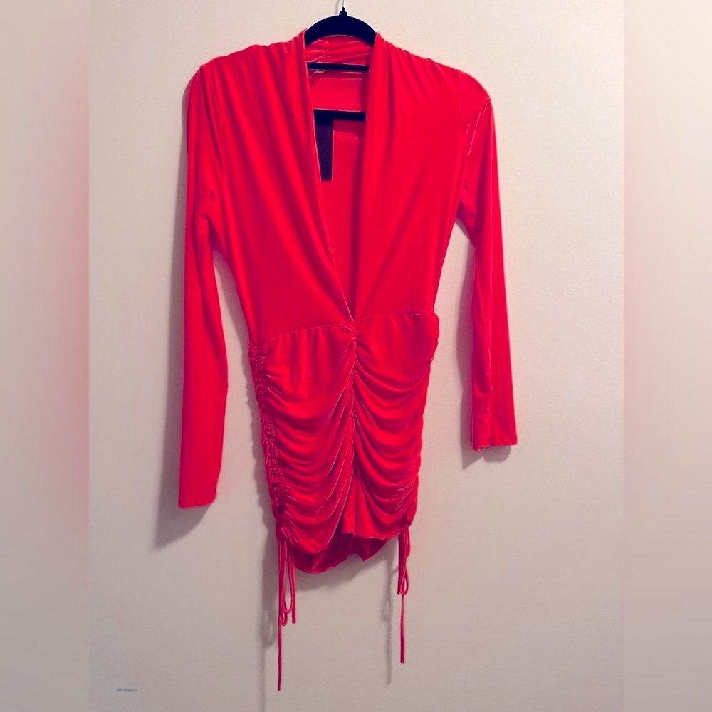 fashion nova sexy one piece orange romper medium